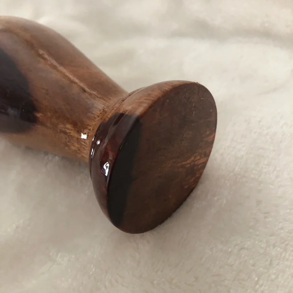 Glossy Wood Vase 8” Handmade Hand turned Artisan Decor